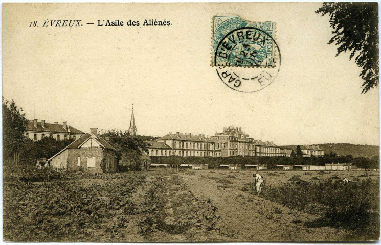 Evreux-Ville. L'Asile des Aliénés.