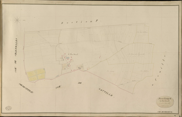 Verneuil-sur-Avre. Section G _ du Petit Mesnil _ 1re de 2 Feuilles