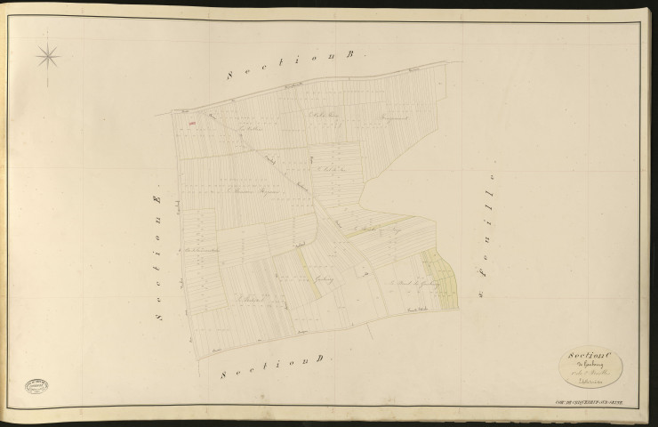 Criquebeuf-sur-Seine. Section C _ de Gaubourg _ 1re de 2 Feuilles