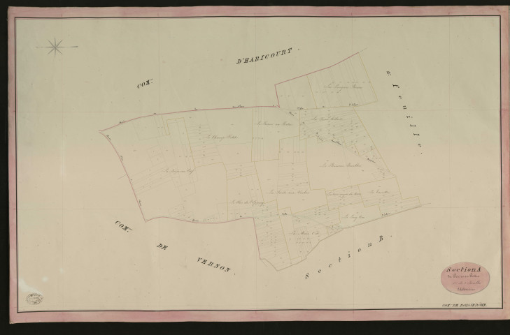 Bois-Jérôme. Section A _ du Poirier au Prêtre _ 1re de 2 Feuilles