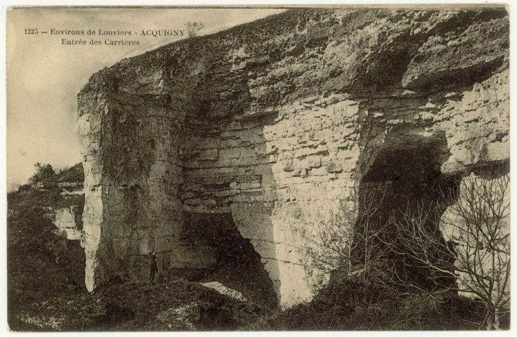 Acquigny. Entrée des carrières.