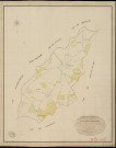 Saint-Victor-sur-Avre. Tableau d'assemblage _ du Plan Parcellaire de la Commune de St Victor sur Avre _ Canton de Verneuil - Evreux - Eure. _ Terminé sur le Terrain le 17 Novembre 1835, sous l'administration de M. A. Passy, Préfet _ M. Potier, Maire _ et sous la Direction de M. Marel, Directeur des Contributions directes _ M. Le Fébure, Géomètre en Chef. _ Par M. Ledanois, Géomètre de 1re classe.