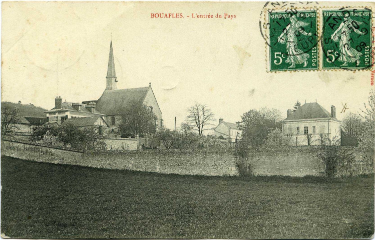 Bouafles. L'entrée du Pays.