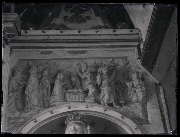 Église de Giverville (Eure), panneau sculpté.