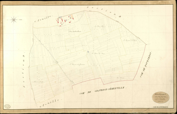 Quittebeuf. Section C _ de la Mare des Noes _ 2e de 3 Feuilles