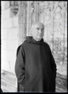 Portrait d'un moine bénédictin de l'abbaye Notre-Dame de Fontenelle de Saint-Wandrille-Rançon (Seine-Maritime).