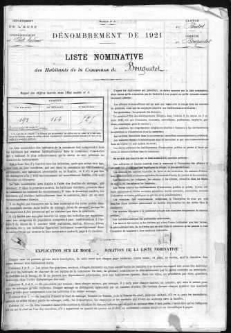 BOUQUETOT 1921