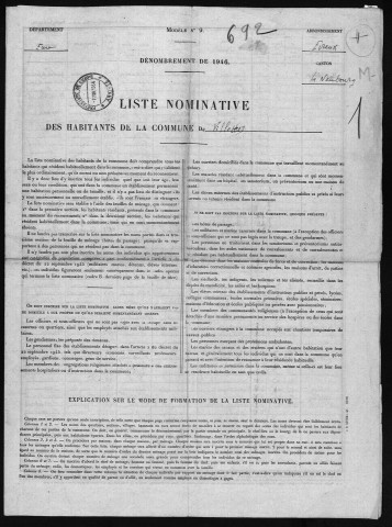 VILLETTES 1946
