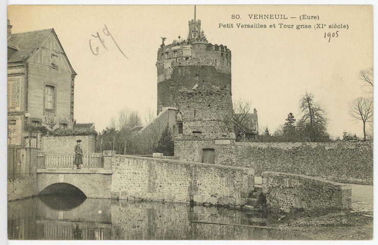 Verneuil-sur-Avre. Petit Versailles et Tour grise (XIe siècle).