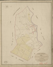 Ezy-sur-Eure. Tableau d'assemblage _ du Plan Parcellaire de la Commune d'Ezy _ Canton de Saint André - Evreux - Eure. _ Terminé sur le Terrain le 4 Mars 1838, sous l'administration de M. Passy, Préfet _ M. Noe, Maire _ et sous la Direction de M. Marel, Directeur des Contributions directes _ M. Le Fébure, Géomètre en Chef. _ Par M. Lefebure, Géomètre de 1re classe.