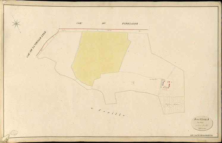 Baux-de-Breteuil (Les). Section A _ des Noes _ 1re de 2 Feuilles
