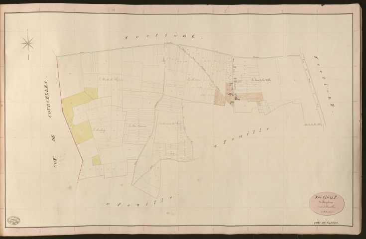 Gisors. Section F _ de Boisgeloup _ 1re de 3 Feuilles