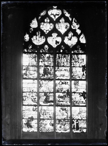 Vitrail des Chars ou du Triomphe de la Vierge (entre 1522 et 1524) de Jean et Engrand le Prince, verriers de Beauvais, se trouvait dans la chapelle sud de l'ancienne église Saint-Vincent et aujourd'hui dans la chapelle Sainte-Jeanne d'Arc de Rouen (Seine-Maritime).