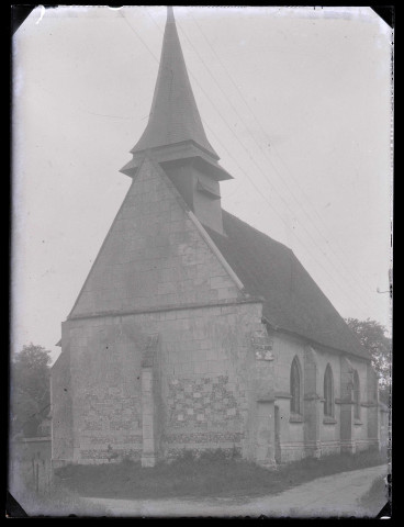 Église Saint-Leufroy de Tournedos-Bois-Hubert (Eure), clocher.