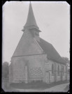 Église Saint-Leufroy de Tournedos-Bois-Hubert (Eure), clocher.