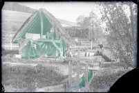 Lavoir dans la campagne normande.