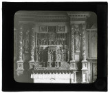 Église de Chavigny-Bailleul (Eure), autel-retable et retable.
