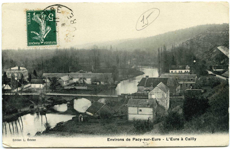 Cailly-sur-Eure. Environs de Pacy-sur-Eure - L'Eure à Cailly.