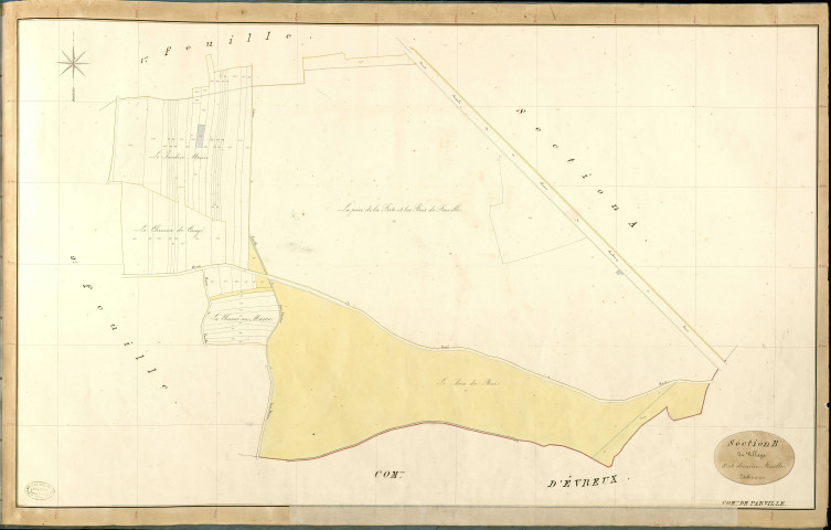 Parville. Section B _ du Village _ 3e et dernière Feuille
