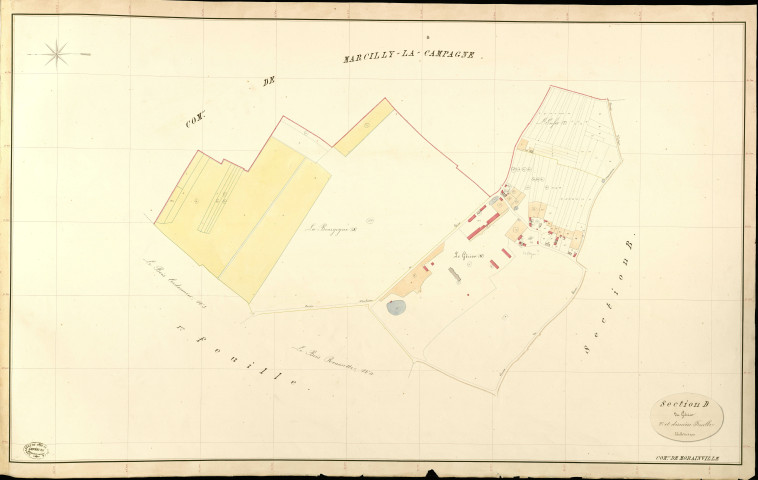 Morainville-sur-Damville. Section D _ du Gérier _ 2e et dernière Feuille