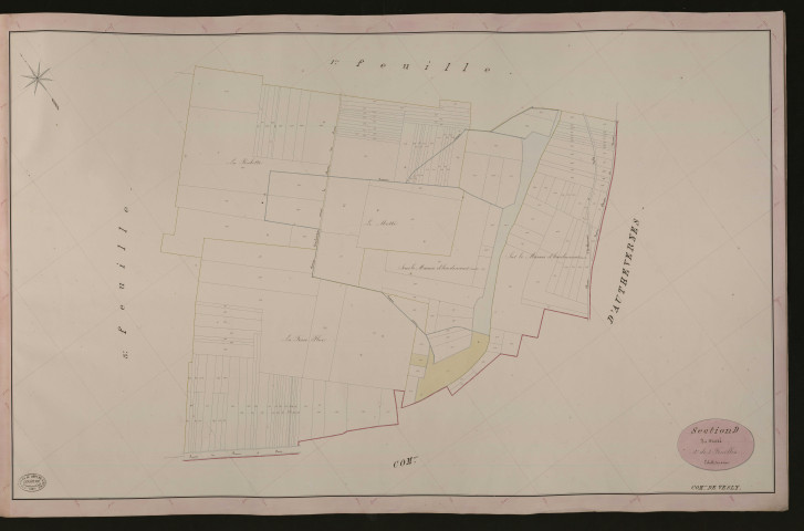 Vesly. Section D _ du Motté _ 2e de 3 Feuilles