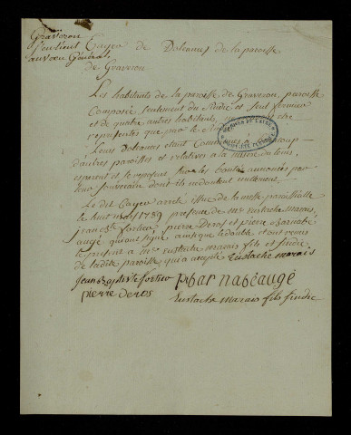 Graveron (com. de Graveron-Sémerville).