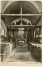 Cantiers. Intérieur de l'Eglise.
