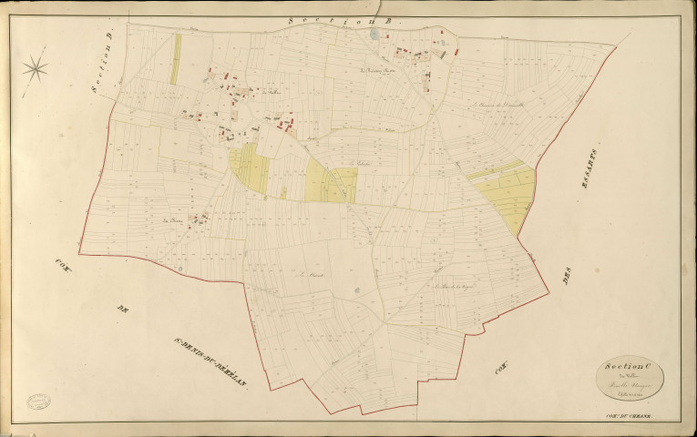 Chesne (Le). Section C _ du Vallot _ Feuille Unique