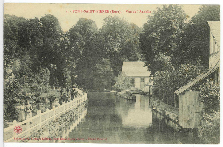 Pont-Saint-Pierre. Vue de l'Andelle.