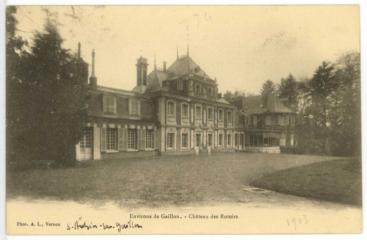 Saint-Aubin-sur-Gaillon. Château des Rotoirs.
