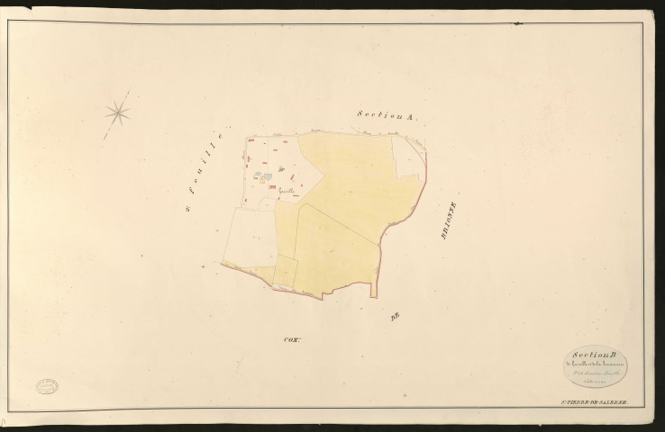 Saint-Pierre-de-Salerne. Section B _ de Gauville et de la Semannerie _ 2e et dernière Feuille