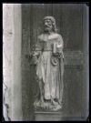 Église de Neaufles-Saint-Martin (Eure), statue d'un saint.