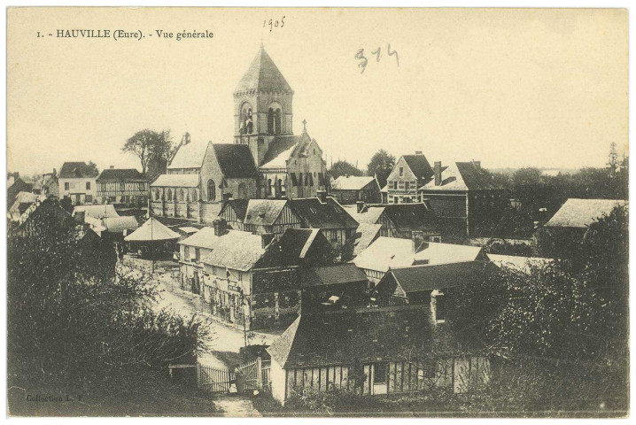Hauville. Vue générale.