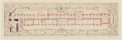 Vieille-Lyre (La) _"Plan géométral des distributions du rez-de-chaussée du dortoir de l'abbaye royale de Lyre".