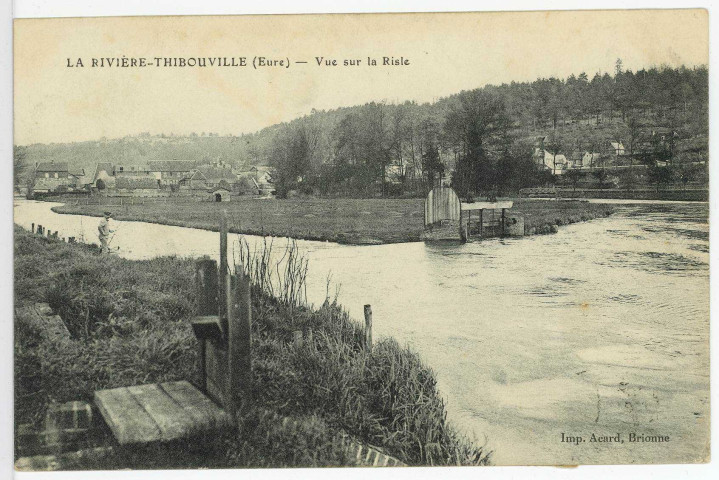 Fontaine-la-Soret. La Rivière Thibouville Vue sur la Risle.