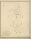 Surtauville. Tableau d'assemblage _ du Plan Parcellaire de la Commune de Surtauville _ Canton de Louviers - Louviers - Eure. _ Terminé sur le Terrain en 1823, sous l'administration de M. Le Vicomte Raymond Delaitre, Préfet _ M. Ferrand, Maire _ et sous la Direction de M. Boullenger, Directeur des Contributions directes _ M. Hautier, Géomètre en Chef. _ Par M. Meunier, Géomètre de 1re classe.