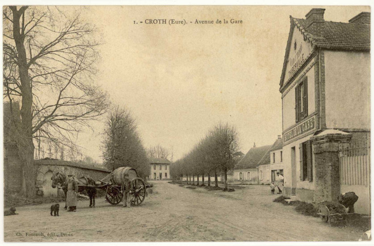 Croth. Route de Louviers.