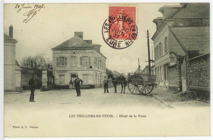 Thilliers-en-Vexin (Les). Hôtel de la Poste.