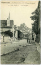 Andelys (Les). Petit Andely - La Grande Rue et le Château Gaillard.