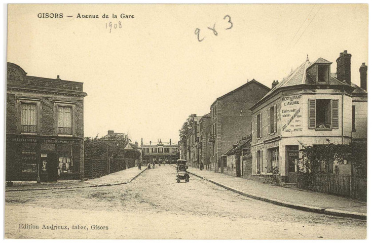 Gisors. Avenue de la Gare.