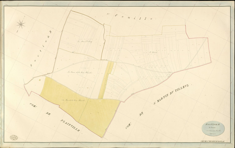 Saint-Vincent-du-Boulay. Section A _ de Cravas _ 2e et dernière Feuille