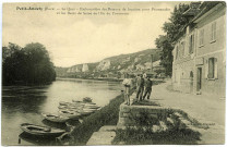 Andelys (Les). Petit Andely - Le Quai - Embarcadère des Bateaux de location pour les promenades.