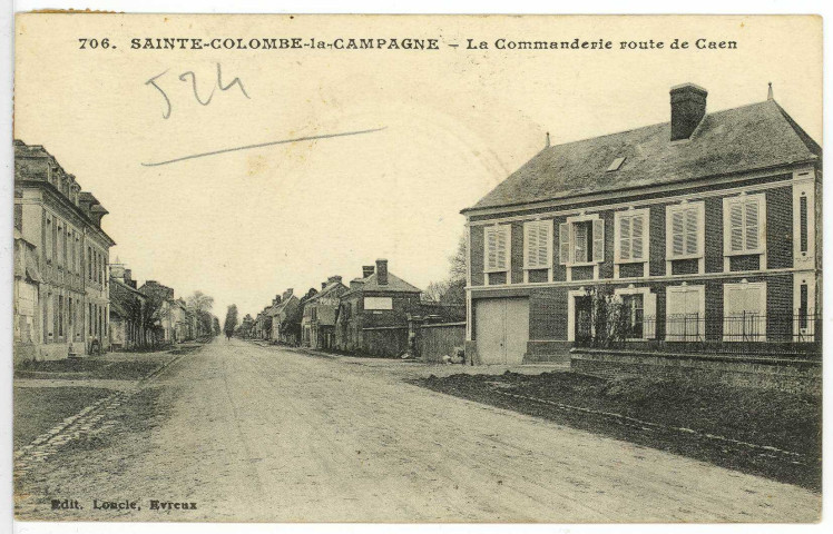 Sainte-Colombe-la-Campagne. La Commanderie route de Caen.