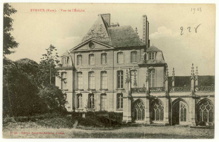Evreux-Ville. Vue de l'Evêché.