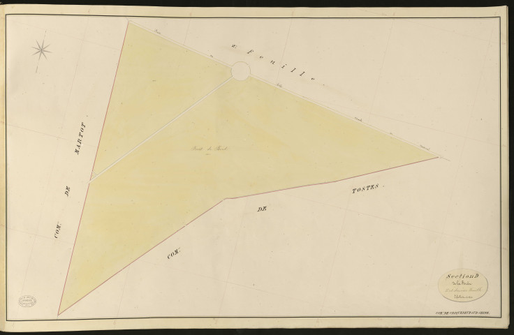 Criquebeuf-sur-Seine. Section D _ de la Forêt _ 3e et dernière Feuille
