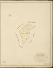 Saint-Ouen-de-Pontcheuil. Tableau d'assemblage _ du Plan Parcellaire de la Commune de St Ouen-de-Poncheuil _ Canton d'Amfreville - Louviers - Eure. _ Terminé sur le Terrain en 1828 , sous l'administration de M. Le Vicomte Raymond Delaître , Préfet _ M. Framery, Maire _ sous la Direction de M.Hurtrelle, Directeur des Contributions directes _ M. Hautier, Géomètre en Chef. _ Par M. Folin, Géomètre de 1re classe.