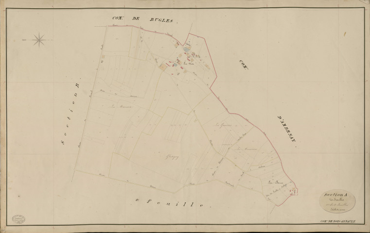 Bois-Arnault. Section A _ des Siaulles _ 1re de 4 Feuilles