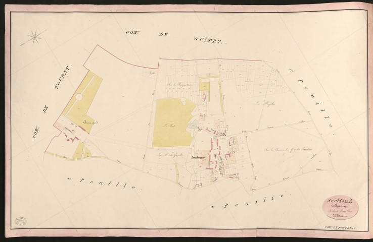 Fontenay-en-Vexin. Section A _ de Fontenay _ 3e de 4 Feuilles