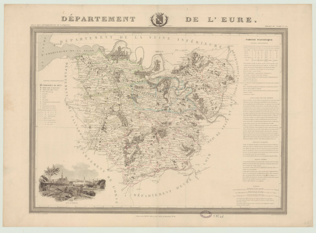 Carte du département de l'Eure