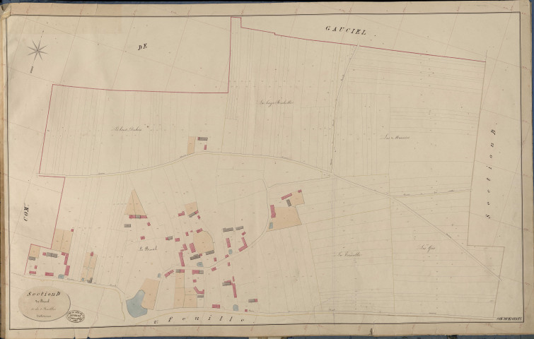 Miserey. Section D _ du Breuil _ 1re de 2 Feuilles